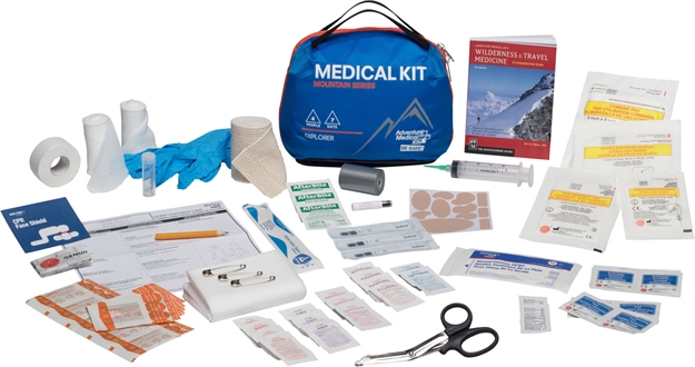 Picture of  Adventure Medical Kits 01001005 Mountain Explorer Medical Kit Treats Injuries/Illnesses Water Resistant Blue 707708010057