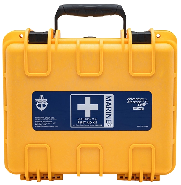 Picture of Adventure Medical Kits 01150601 Marine 600 Treats Injuries/Illnesses Waterproof Yellow 0115-0601