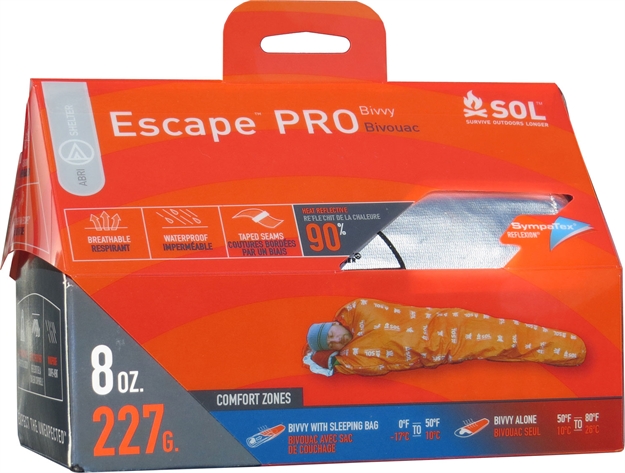 Picture of Adventure Medical Kits 01401232 Sol Escape Pro Bivvy Orange 84" X 31"