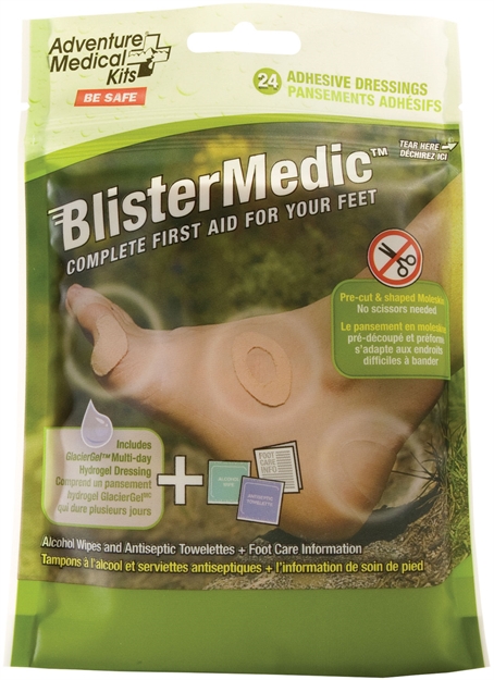 Picture of  Adventure Medical Kits 01550667 Blister Medic Kit Blister Prevention Brown 24 Precut Shapes 707708006678