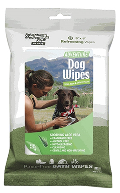 Picture of Adventure Medical Kits 01700308 Adventure Dog Wipes White 8"X8" 8Pk