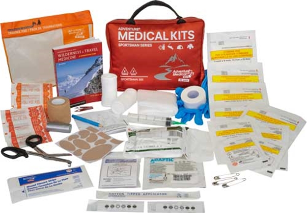 Picture of  Adventure Medical Kits 01050300 Sportsman 300 Medical Kit Treats Injuries/Illnesses Waterproof Red 707708303005