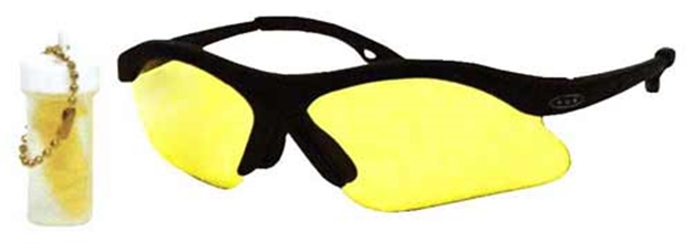 Picture of Aearo / Peltor Shooting Glasses Youth Black Frame/Amber Lens !