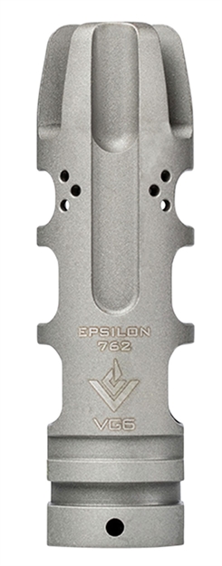 Picture of Aero Precision Apvg100022a Vg6 Epsilon 7.62Mm Muzzle Brake 5/8"-24 Tpi Bead Blasted 17-4 Stainless Steel