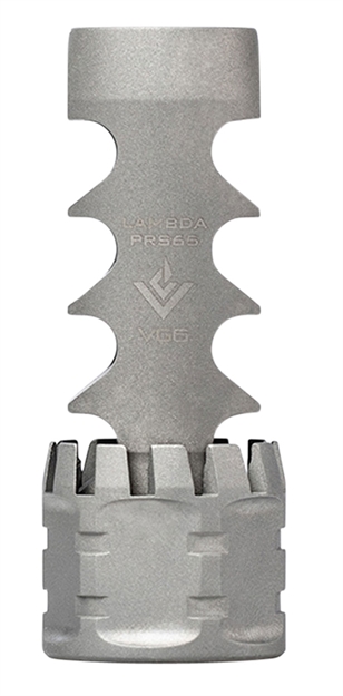 Picture of Aero Precision Apvg100032ar1 Vg6 Lambda 6.5 Creed/6.5 Gendel Muzzle Brake 5/8"-24 Tpi Bead Blasted 17-4 Stainless Steel
