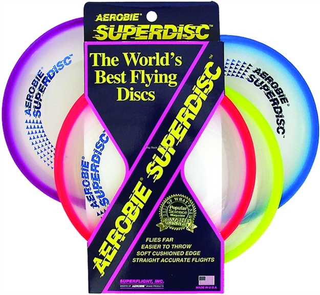 Picture of Aerobie Superdisc Flying Disc Asst Colors-Red/Yllw/Blue/Purple
