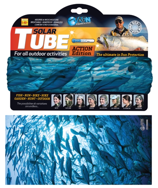 Picture of Afn Solar Tube,Bait Ball  Blue, Cool Max Upf 40,Breathable,Windproof,Seamless,Stretch, Adult,One Size Fits All