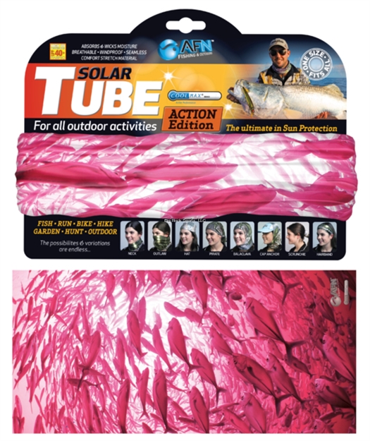 Picture of Afn Solar Tube,Bait Ball Pink, Cool Max Upf 40,Breathable,Windproof,Seamless,Stretch, Adult,One Size Fits All