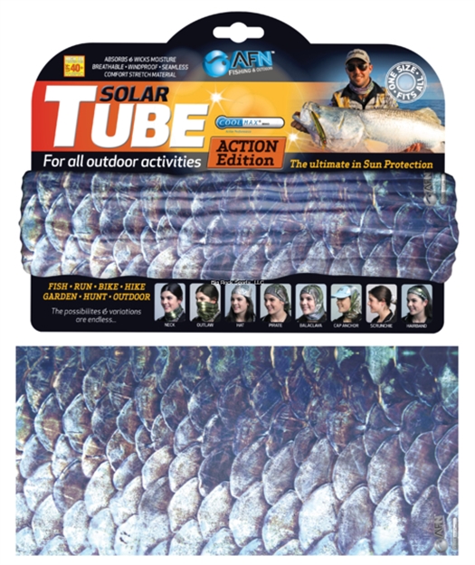 Picture of Afn Solar Tube,Tarpon Scales, Cool Max Upf 40,Breathable,Windproof,Seamless,Stretch, Adult,One Size Fits All