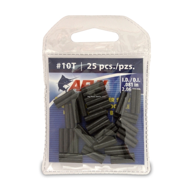 Picture of Afw Thin Wall Double Barrel Sleeves, Size #10T, .081 IN (2.06 Mm) Id, Black, 25 PC
