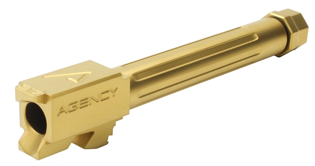 Picture of Agency Arms Mlg17t/Ftin Mid Line Compatible With Glock 17 9Mm 4.48" Titanium Nitride Fluted/Threaded