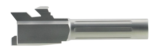 Picture of Agency Arms Mlg43fss Mid Line Compatible With Glock 43 9Mm 3.39" Stainless Steel Fluted/Match Grade