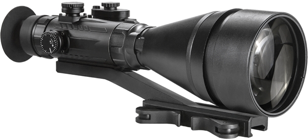 Picture of  Agm Global Vision 15Wp6623453111 Wolverine Pro-6 3Al1 Night Vision Riflescope Matte Black 6X100mm Gen 3 Auto Gated Level 1 Illuminated Red Chevron W/Ballistic Drop Reticle