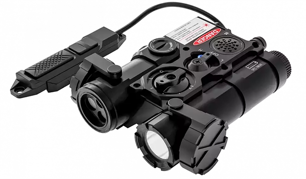 Picture of Agm Global Vision Wlad-Cla1-B1 Wlad 1B  Black Green Laser & IR Pointer/Illuminator Coaxial Dual Laser White Led 300 Lumen WLADCLA1B1