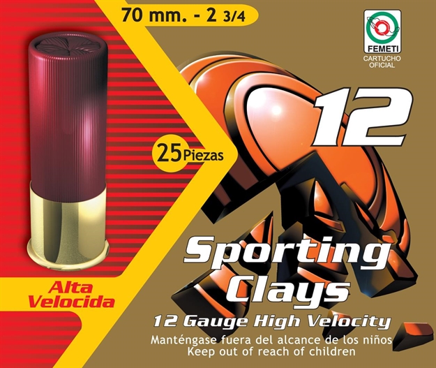 Picture of Aguila 12 Gauge Standard Sporting Clays Shotshells, 2-3/4", No. 7 1/2, 25 RD