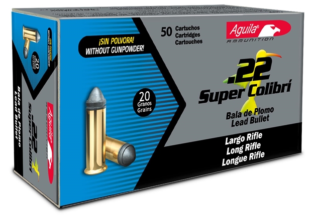 Picture of Aguila 1B222339 22 Long Rifle 20 GR Colibri Lead Bullet 5000Cs