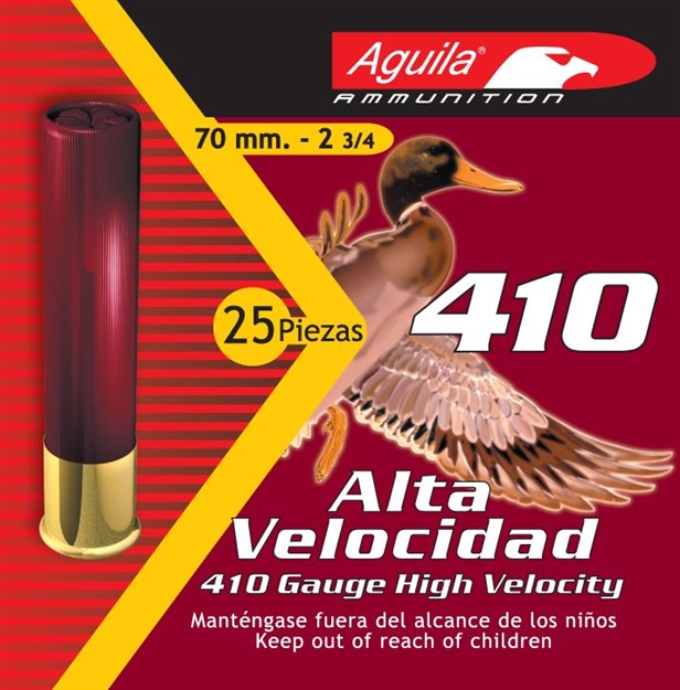 Picture of Aguila .410 Gauge High Velocity Shotshells, No. 6