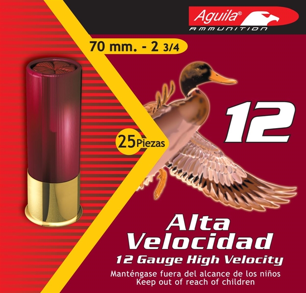 Picture of Aguila HV Field Shotshell 12 Ga, 2-3/4", 1-1/4 Oz, #4, 1330 Fps, 25 Rnd Box 1CHB1204 640420002378
