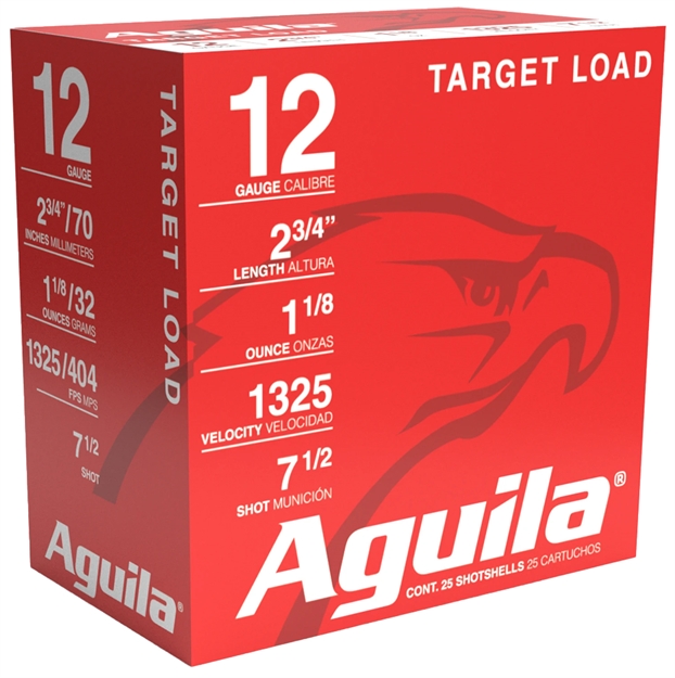 Picture of  Aguila 1Chb1246 Sporting Clays High Velocity 12Gauge 2.75" 1 1/8Oz 7.5Shot 25 Per Box/10 Case 640420002224