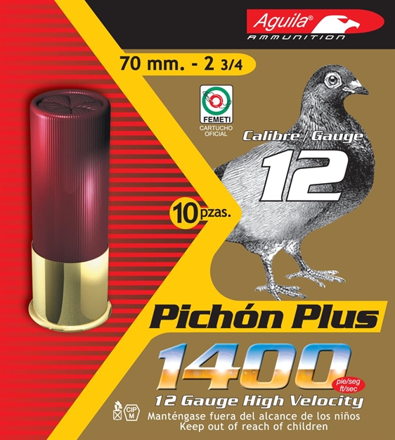 Picture of  Aguila 1Chb1295 Pichon Plus High Velocity 12Gauge 2.75" 1 1/4Oz 7.5Shot 10 Per Box/25 Case