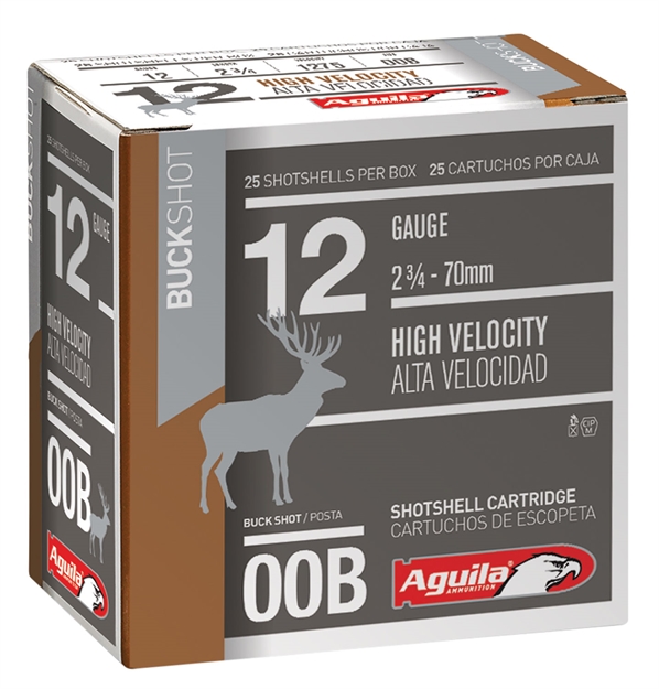 Picture of  Aguila 1Chb1320 Buckshot High Velocity 12Gauge 2.75" 00Buck Shot 25 Per Box/10 Case