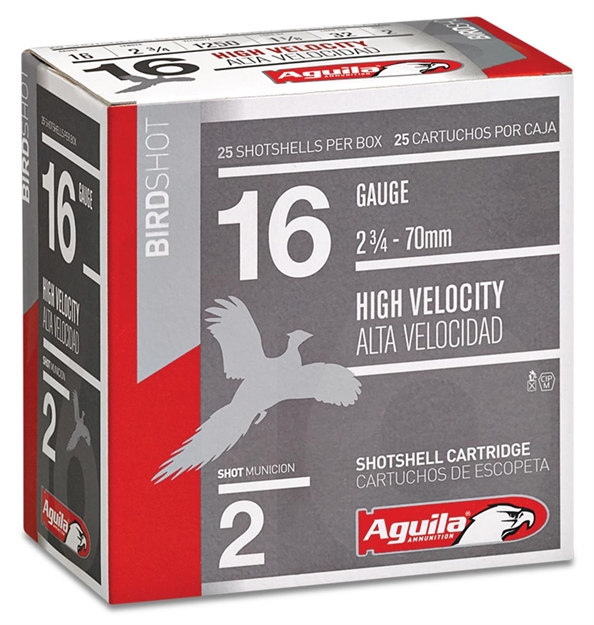 Picture of Aguila 1Chb1602 Hunting 16 Gauge 2.75" 1-1/8 OZ 2 Shot 25 Bx/ 10 CS