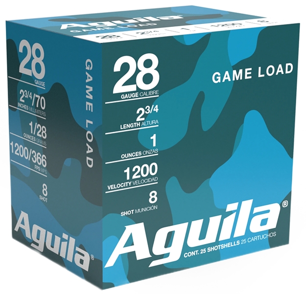 Picture of  Aguila 1Chb2838 Birdshot Standard Velocity 28Gauge 2.75" 1Oz 8Shot 25 Per Box/20 Case 640420012056