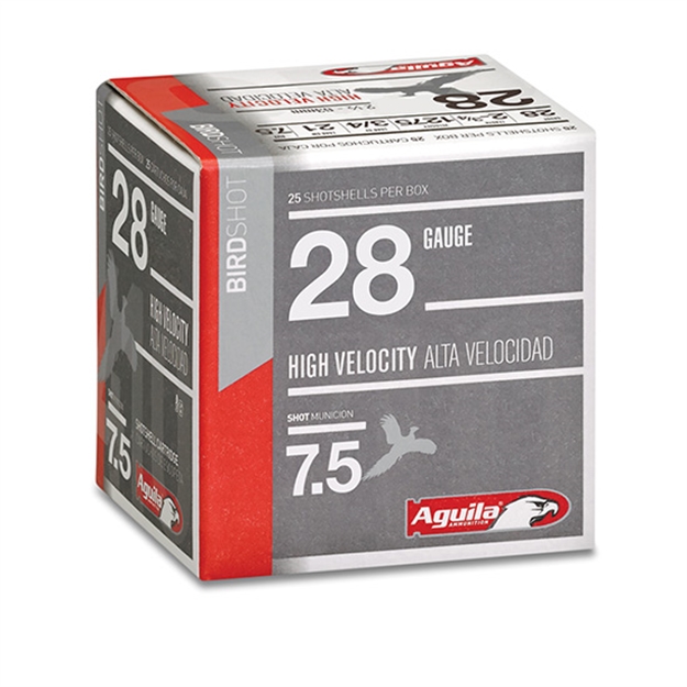 Picture of  Aguila 1Chb2873 Target Load Competition 28Gauge 2.75" 3/4Oz 7.5Shot 25 Per Box/20 Case 640420006161