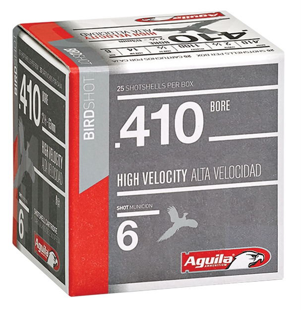 Picture of Aguila 1Chb4126 Hunting High Velocity 410 Gauge 3" 11/16 OZ 6 Shot 25 Bx/ 20