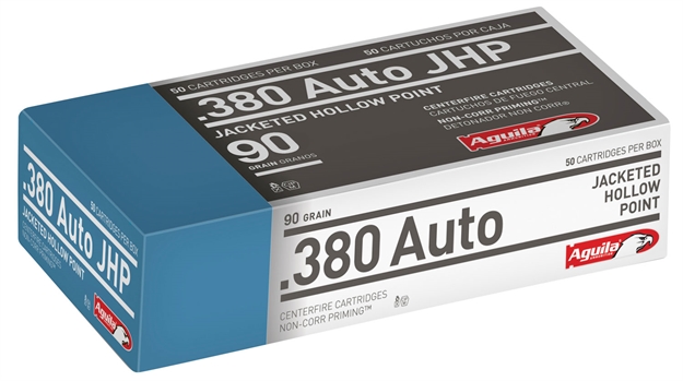 Picture of  Aguila 1E802112 Personal Defense Handgun 380 Acp 90 GR Jacketed Hollow Point (Jhp) 50 Per Box/ 10 CS