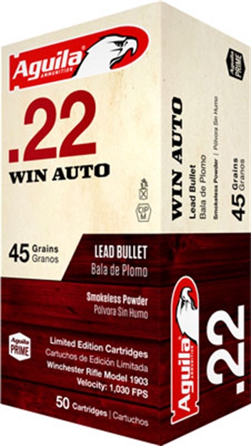 Picture of Aguila .22 Winchester Auto 45Gr. Lrn Eley Primed 50-Pack