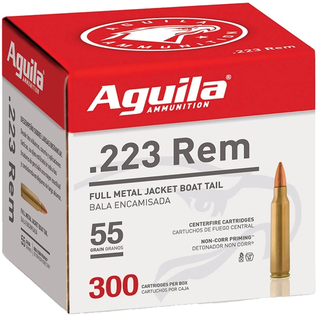Picture of  Aguila 1E223108 Target & Range Rifle 223Rem 55Gr Full Metal Jacket 300 Per Box/4 Case