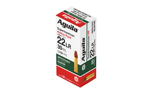 Picture of Aguila 1B220297cphp Supermaximum  22Lr 30Gr Hollow Point 50 Per Box/20 Case 1B222297     640420001333