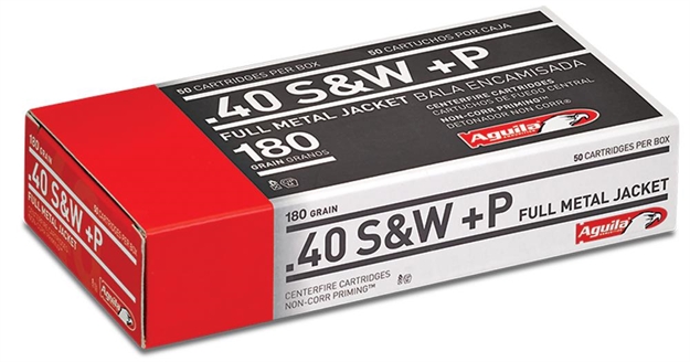 Picture of Aguila 40 Smith & Wesson +P 180 GR Full Metal Jacket 50 Bx/ 20 CS