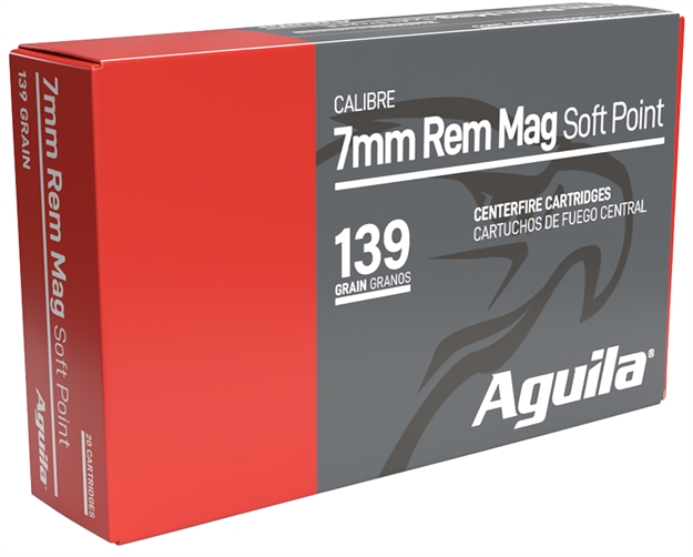 Picture of  Aguila 80591Ag   7Mmremmag 139Gr Interlock Boat Tail Soft Point 20 Per Box/10 Case