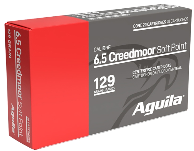 Picture of  Aguila 81489Ag   6.5Creedmoor 129Gr Interlock Boat Tail Soft Point 20 Per Box/10 Case
