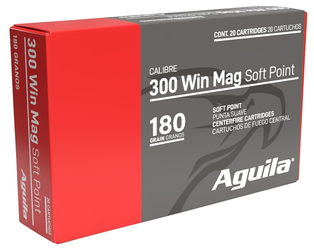 Picture of  Aguila 82044Ag   300Win Mag 180Gr Interlock Boat Tail Soft Point 20 Per Box/10 Case