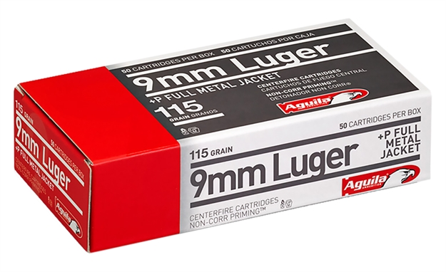 Picture of Aguila 9Mm +P 115Gr Fmj 50/1000