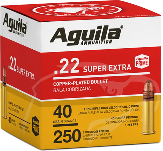 Picture of Aguila High-Vel 22Lr 40Gr Plated RN 1255Fps 250Rd 8Bx/Cs 1B221100 640420013114