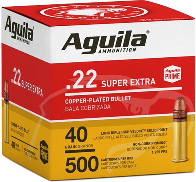 Picture of Aguila High-Vel 22Lr 40Gr Plated Lrn 1255Fps 500Rd 4Bx/C 1B221115 640420013138