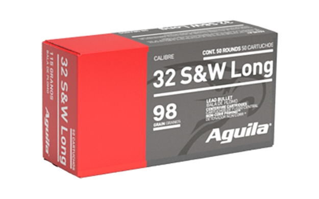 Picture of  Aguila 1E322340   32S&W Long 98Gr Lead Round Nose 50 Per Box/20 Case