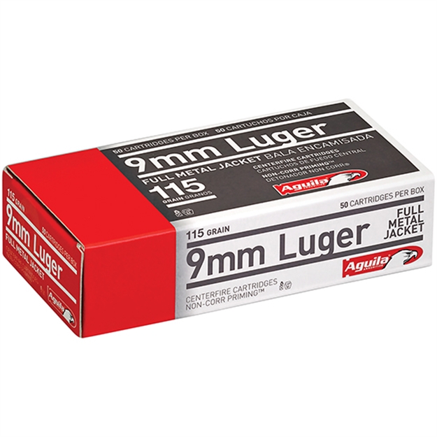 Picture of  Aguila 1E097704   9Mm Luger 115Gr Full Metal Jacket 50 Per Box/20 Case 640420003085