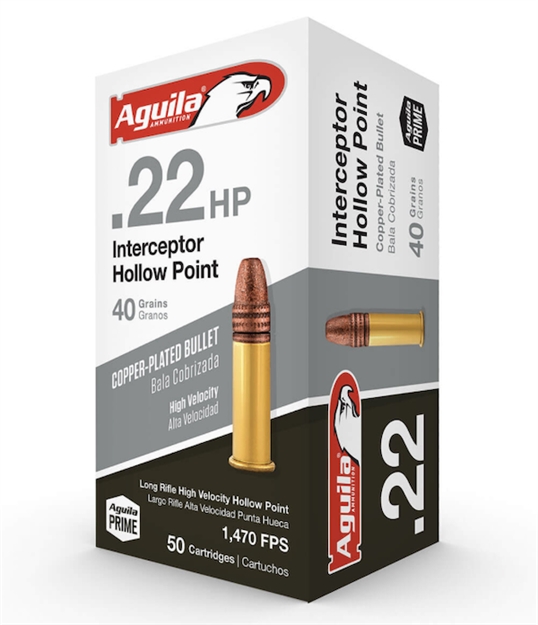 Picture of Aguila Ammunition 22Lr Interceptr 40Gr HP 50Bx