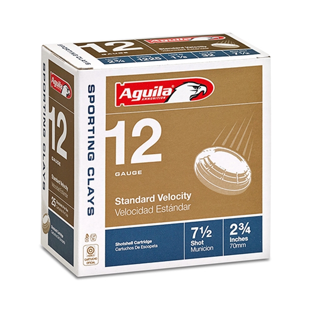 Picture of Aguila 12 Gauge Standard Sporting Clays Shotshells, 2-3/4", No. 8, 25 RD