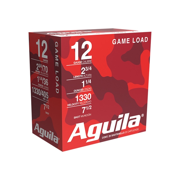 Picture of Aguila Game Loads 12Ga 2 3/4" 1 1/4Oz #7.5 1CHB1207 640420000238