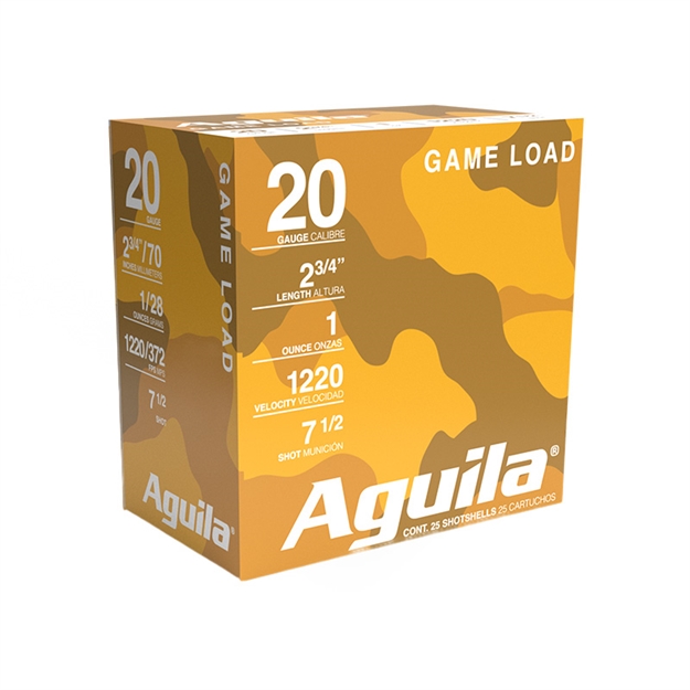 Picture of Aguila Game Loads 20Ga 2 3/4" 1Oz #7.5 1CHB2007 640420000265
