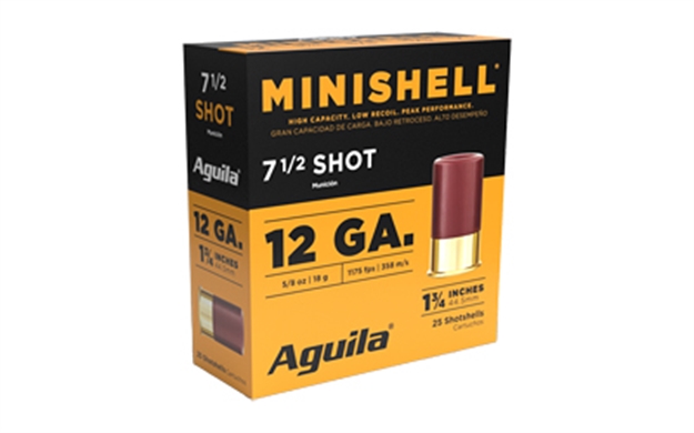 Picture of  Aguila 1Chb1387 Minishell  12Gauge 1.75" 5/8Oz 7.5Shot 25 Per Box/10 Case