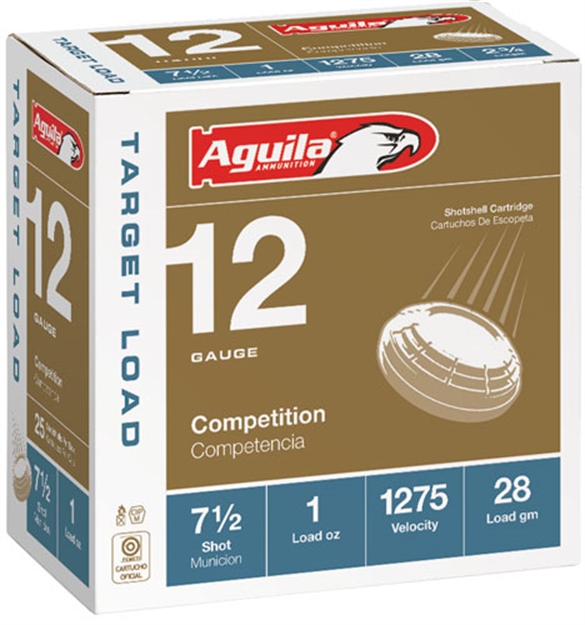 Picture of  Aguila 1Chb1337 Target Load Competition 12Gauge 2.75" 1Oz 7.5Shot 25 Per Box/10 Case