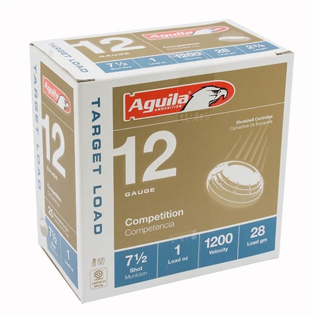 Picture of  Aguila 1Chb1304 Target Load Competition 12Gauge 2.75" 1Oz 7.5Shot 25 Per Box/10 Case