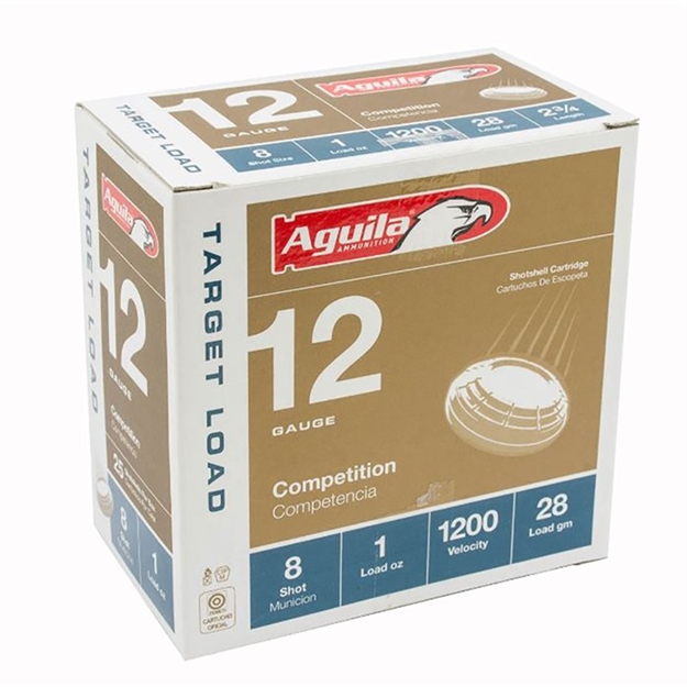 Picture of Aguila 1Chb1305 Target Load Competition 12Gauge 2.75" 1Oz 8Shot 25 Per Box/10 Case A1CHB1305